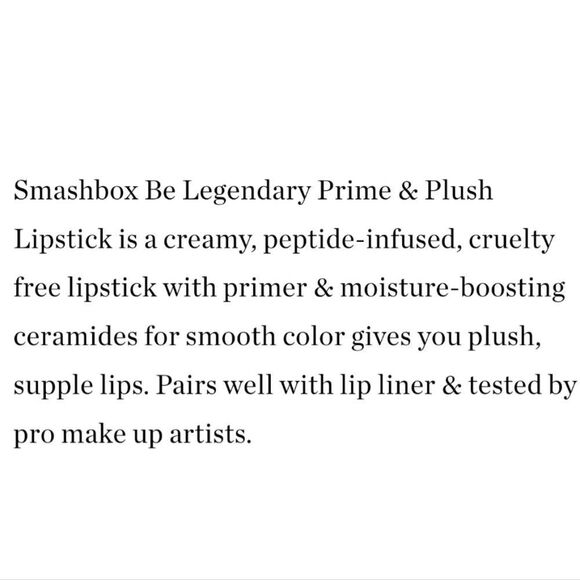 Smashbox PoolSide Prime and Plush BE LEGENDARY Lipstick (HOT PINK) - Picture 10 of 14